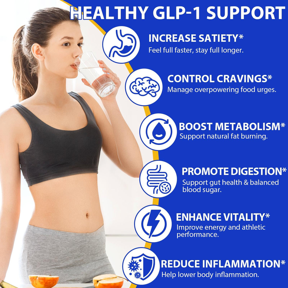 Étiquette du flacon de complément GLP-1 SOLEMEONY