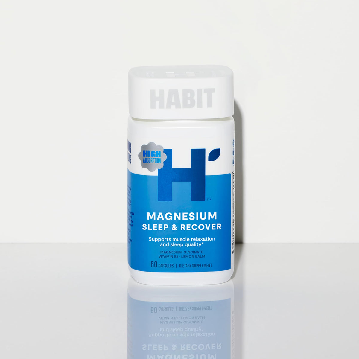 Étiquette du flacon de complément Magnésium Sleep & use de Health By Habit