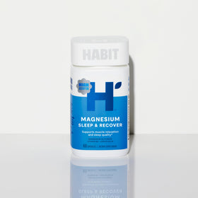 Étiquette du flacon de complément Magnésium Sleep & use de Health By Habit