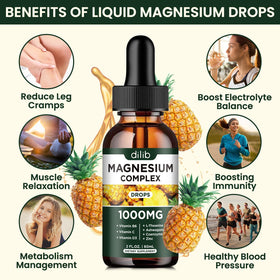 Étiquette du flacon de dilib Complément Alimentaire Magnésium Complexe 1000mg