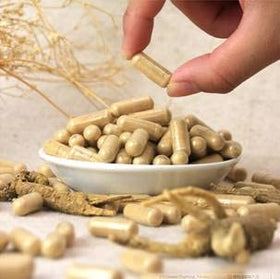 Étiquette du flacon de ginseng américain Hsu's