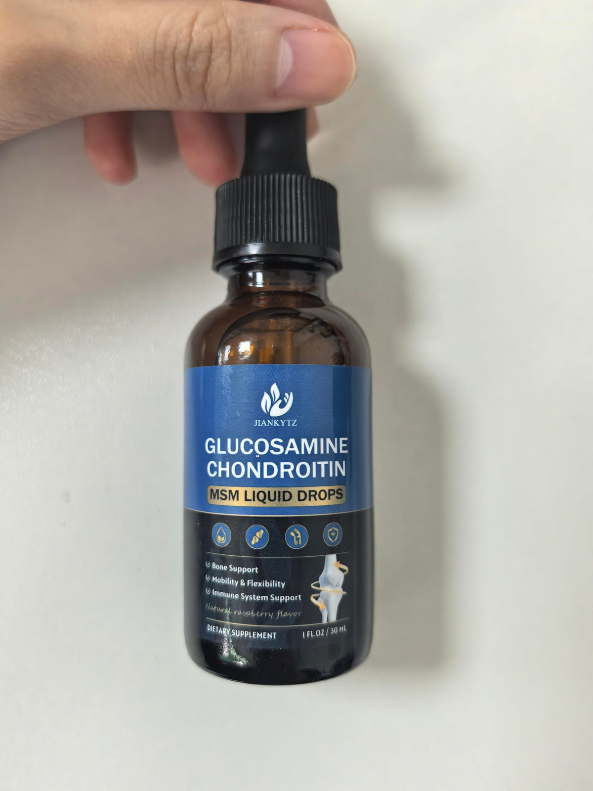 Étiquette du flacon de Gouttes de Glucosamine Chondroïtine JIANKYTZ