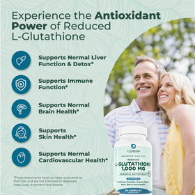 Étiquette du flacon de L-Glutathione PurePremium 1000mg