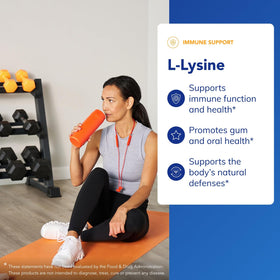 Étiquette du flacon de L-Lysine Pure Encapsulations