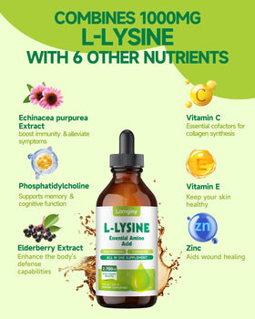 Étiquette du flacon de LAMGINY L-Lysine 1000mg