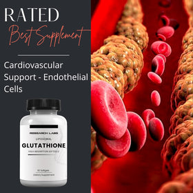 Étiquette du flacon de Liposomal Glutathione de Research Labs