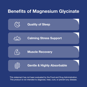 Étiquette du flacon de magnésium bisglycinate Pure Powder Nutrition