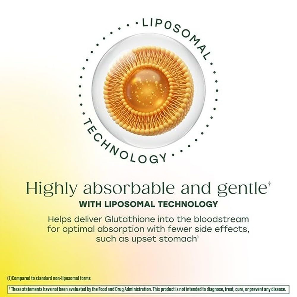 Étiquette du flacon de MegaFood Liposomal Glutathione