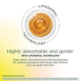 Étiquette du flacon de MegaFood Liposomal Glutathione