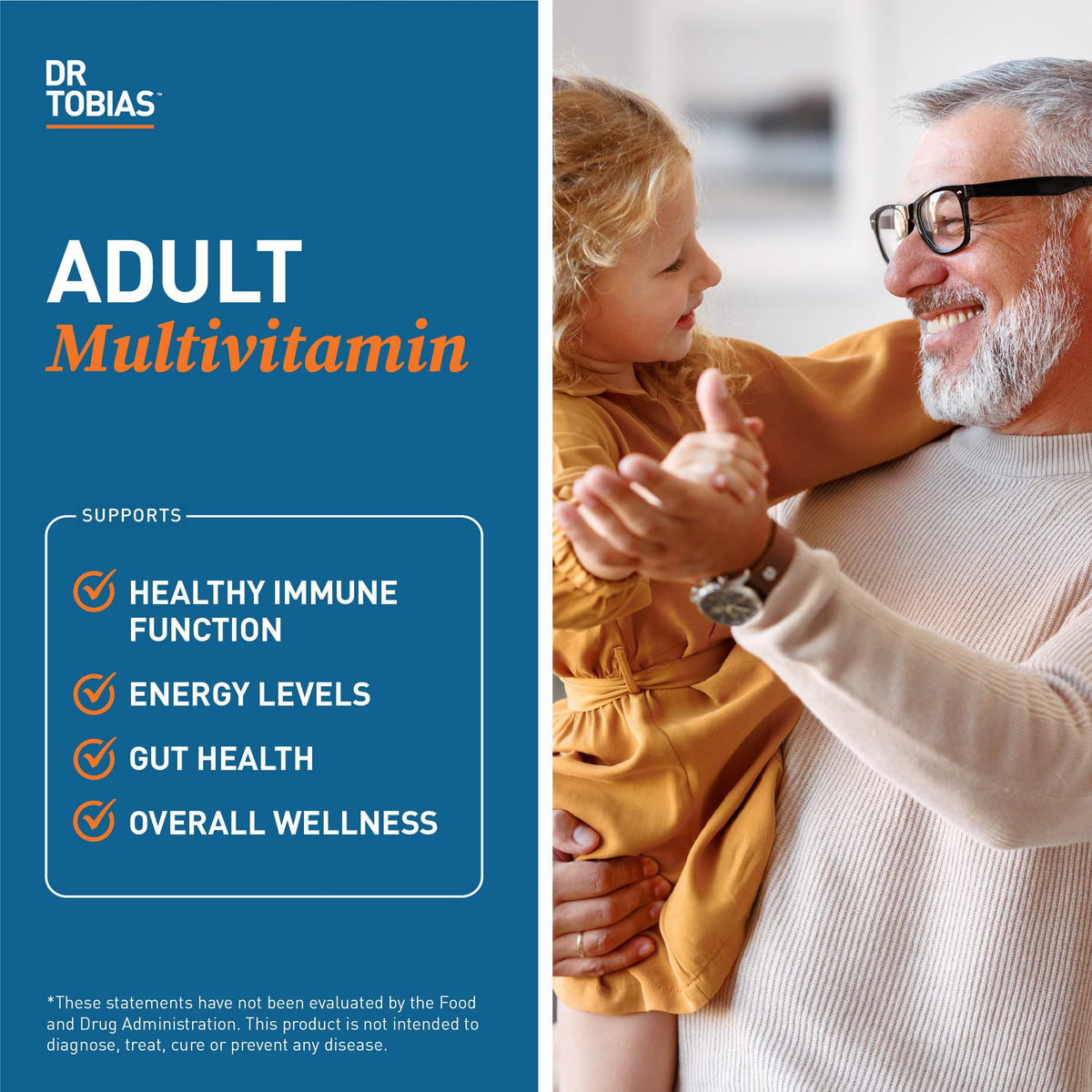 Étiquette du flacon de multivitamines Dr. Tobias