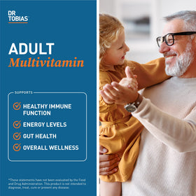 Étiquette du flacon de multivitamines Dr. Tobias