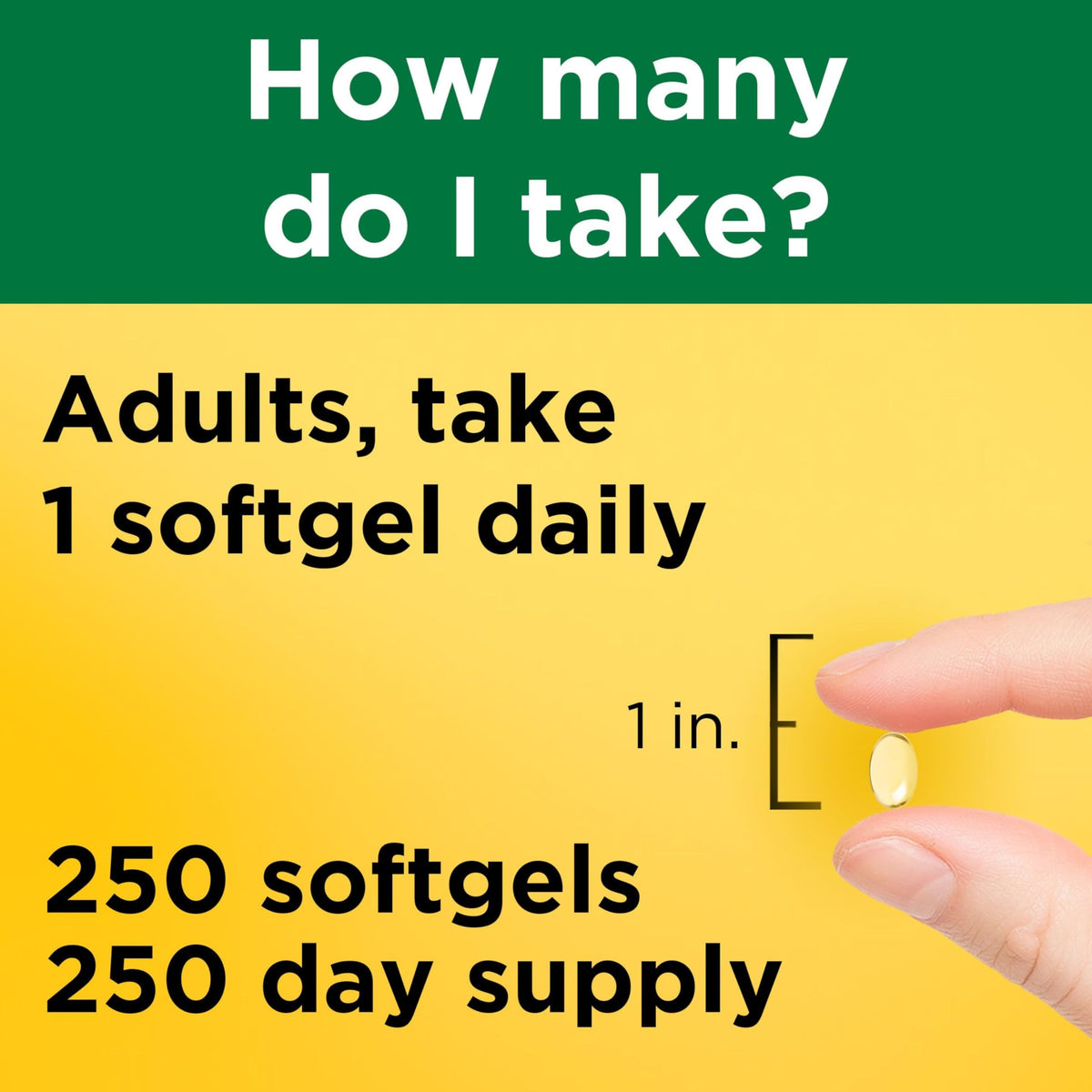 Étiquette du flacon de Nature Made Vitamine D3 2000 IU