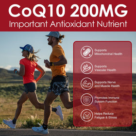 Étiquette du flacon de NATURE TARGET CoQ10 200mg Softgels avec PQQ