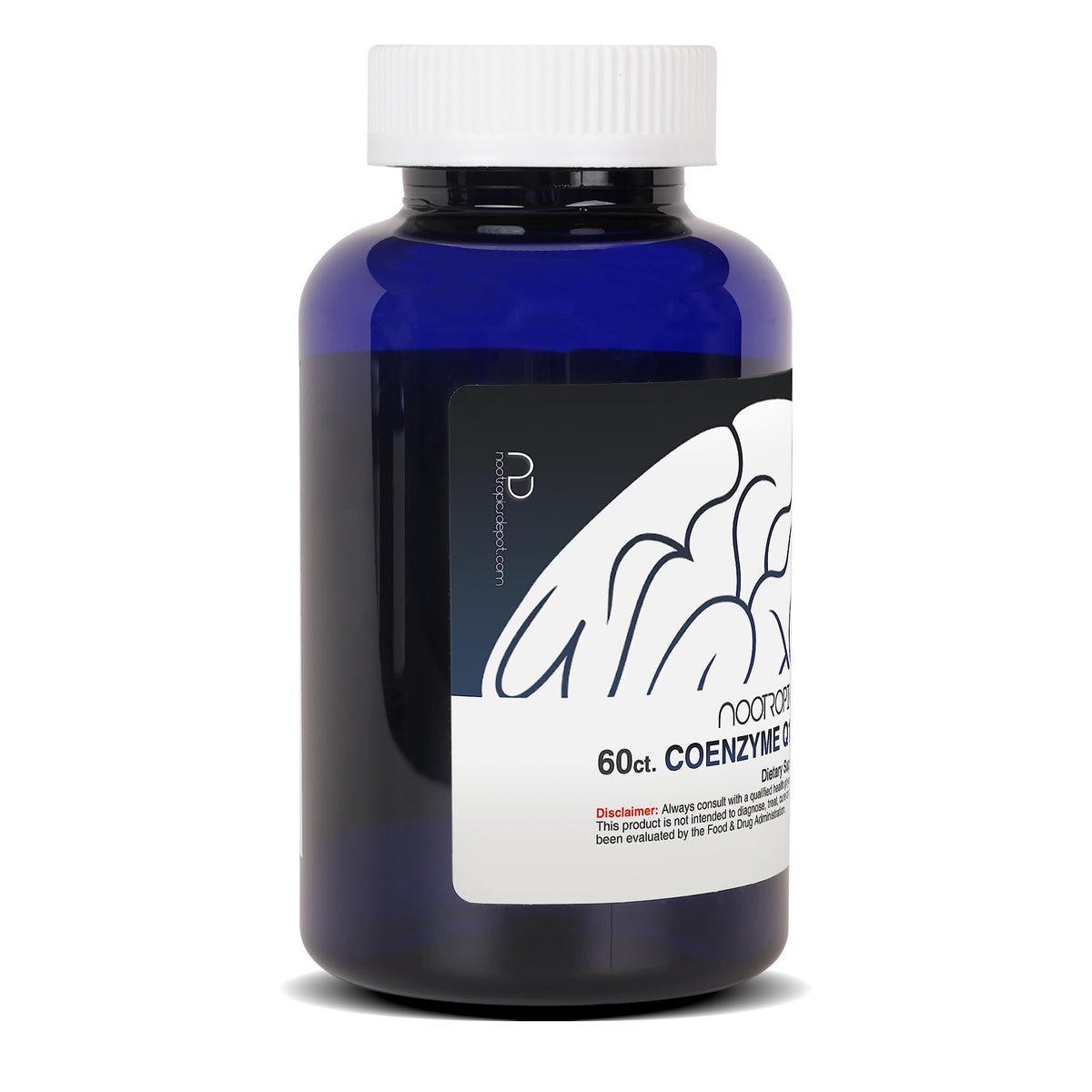Étiquette du flacon de Nootropics Depot CoEnzyme Q10 200mg