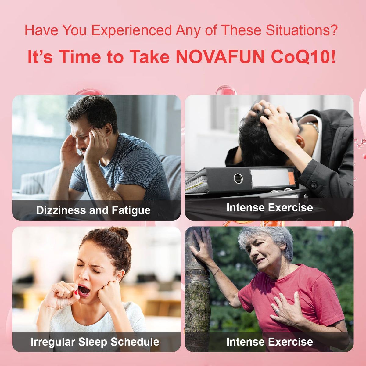 Étiquette du flacon de Novafun CoQ10 400mg