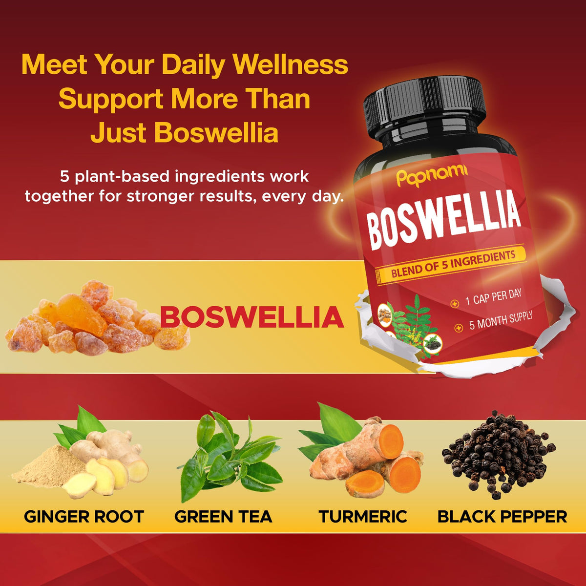 Étiquette du flacon de Papnami Boswellia Serrata