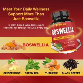 Étiquette du flacon de Papnami Boswellia Serrata