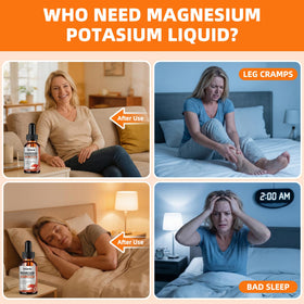 Étiquette du flacon de Potassium Magnésium avec informations nutritionnelles