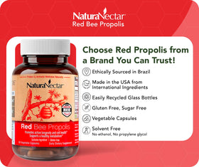Étiquette du flacon de Propolis Rouge NaturaNectar