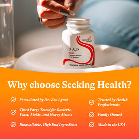 Étiquette du flacon de Seeking Health P-5-P 100 capsules
