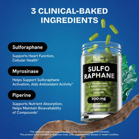 Étiquette du flacon de Sulforaphane Bio Healthbiotics
