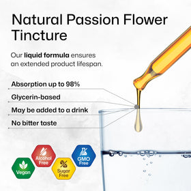 Étiquette du flacon de teinture de passiflore BIO KRAUTER