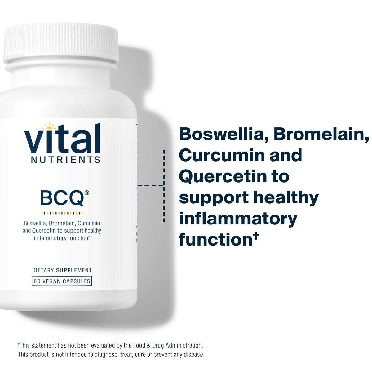 Étiquette du flacon de Vital Nutrients BCQ