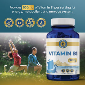 Étiquette du flacon de vitamine B1 Vykee Nutrition