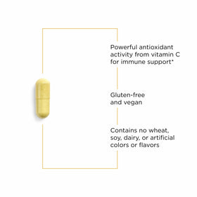 Étiquette du flacon de Vitamine C avec Quercétine d'Integrative Therapeutics