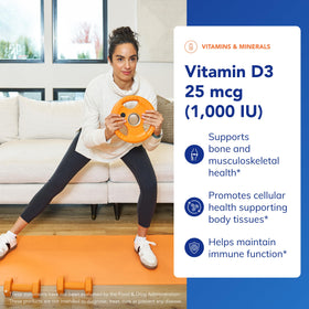 Étiquette du flacon de vitamine D3 Pure Encapsulations