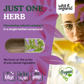 Étiquette du flacon de Vitex Wild & Organic
