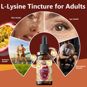 Étiquette du flacon de Well&Whole L-Lysine Liquide 1000 mg