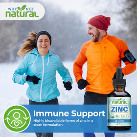 Étiquette du flacon de zinc liquide bio Why Not Natural