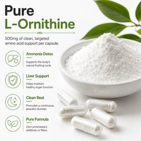 Étiquette du flacon Dr Clark Store ornithine 500mg