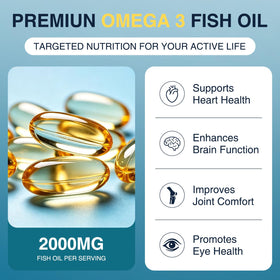 Étiquette du flacon DRFOSTER Huile de Poisson Omega-3 2000mg