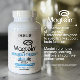 Étiquette du flacon Ekkovision Magtein avec ingrédients et dosage