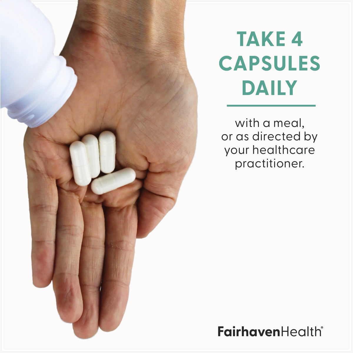 Étiquette du flacon Fairhaven Health Myo-Inositol et D-Chiro Inositol