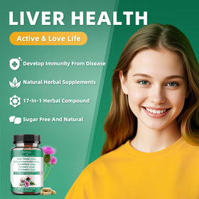 Étiquette du flacon GREENPEOPLE Lymph-Liver Cleanse avec ingrédients