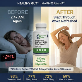 Étiquette du flacon Healthy Gut Magnésium-HP