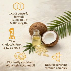 Étiquette du flacon LETSCOL avec dosage de Vitamine D3 et K2