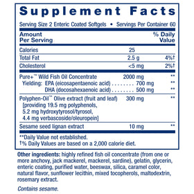 Étiquette du flacon Life Extension Super Omega-3 EPA/DHA