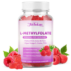Étiquette du flacon Mchokuu L-Méthylfolate 1000mcg