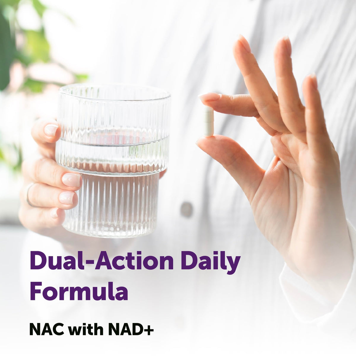Étiquette du flacon Micro Ingredients NAC avec NAD+