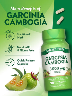 Étiquette du flacon Nature's Truth Garcinia Cambogia