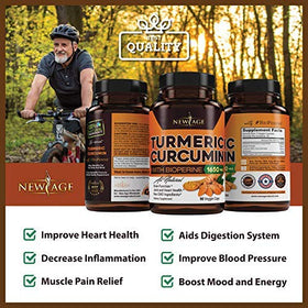 Étiquette du flacon NEW AGE Curcuma Curcumin