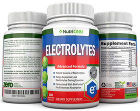 Étiquette du flacon NutriONN électrolytes
