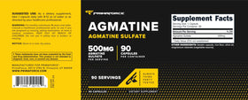 Étiquette du flacon Primaforce Agmatine Sulfate 500mg