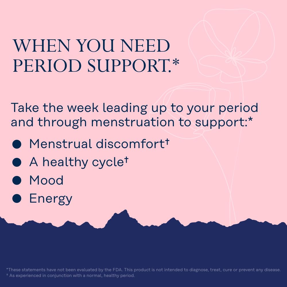 Étiquette du flacon SOLARAY PMS & Menstruel avec ingrédients
