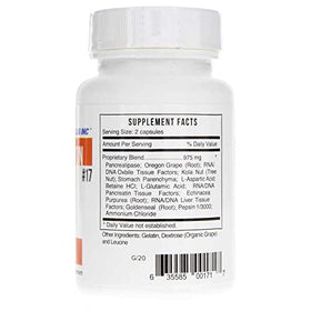 Étiquette du flacon Systemic Formulas Bio Function #17 D