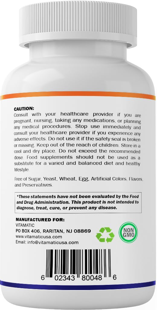 Étiquette du flacon Vitamatic huile de foie de morue